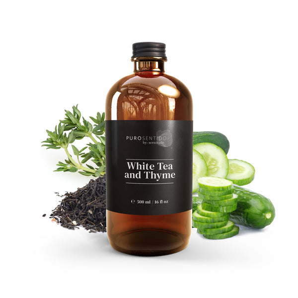 White Tea and Thyme fragrance oil for diffusers – PuroSentido By